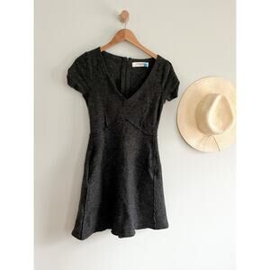 Anthropologie | Sparrow | Seamed Boiled Wool Dress | Gray | Sz s